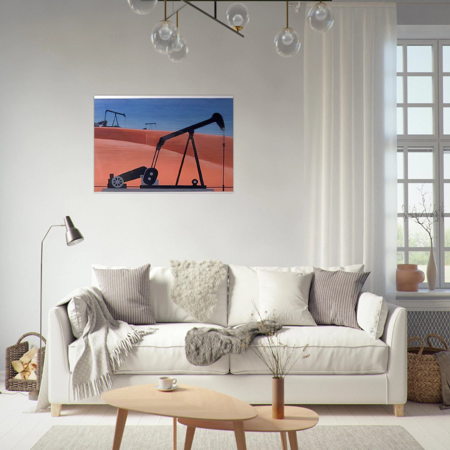 Oil Well - 1979 - Clarence Holbrook Carter Brushed Aluminum Print - 70x100 cm / 28x40 inches | Clarence Holbrook Carter Aluminum Print | Clarence Holbrook Carter Prints