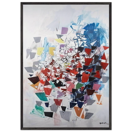 Soaring I - 1994 - Robert Goodnough 70x100 cm / 28x40 inches Framed Art Print – Black Wooden Frame