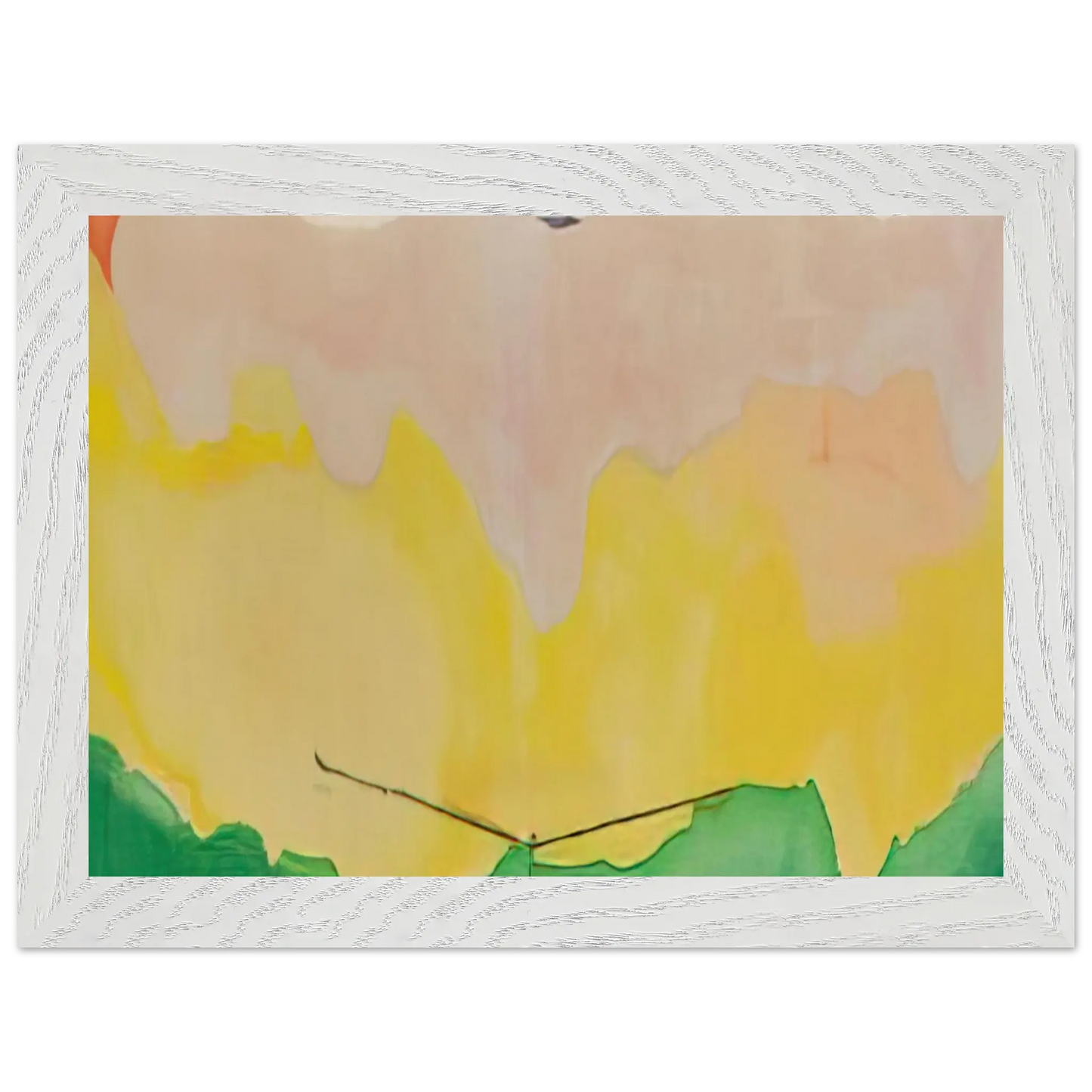 Helen Frankenthaler - Boulevard - 1973 Wall art - A1 (59.4 x 84.1  cm) - Premium Wooden Framed Poster With Fine Art Paper - White frame