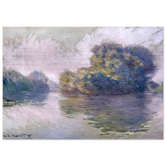 Islands at Port-Villez - claude monet Brushed Aluminum Print - 70x100 cm / 28x40 inches | claude monet Aluminum Print | claude monet Prints