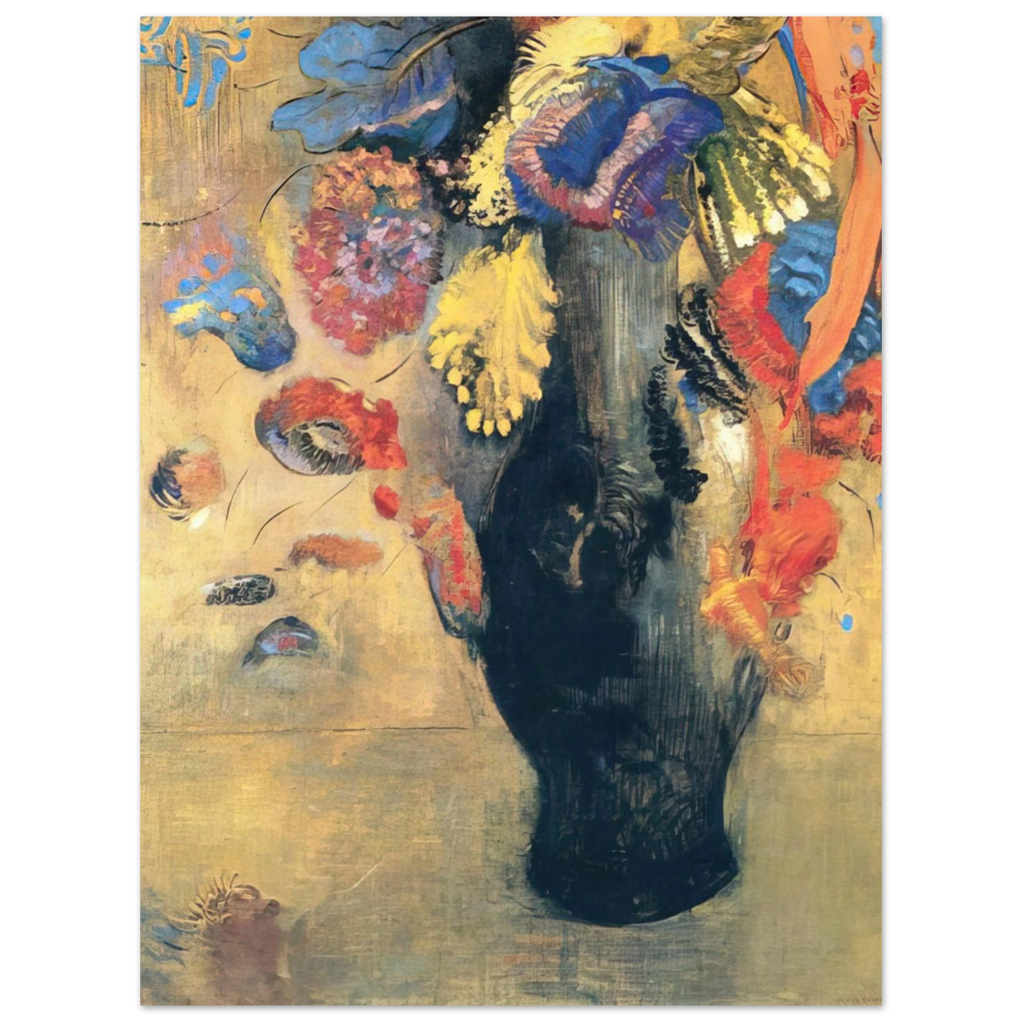 Odilon Redon - FLOWERS  75x100 cm / 30x40inches Fine Art Poster