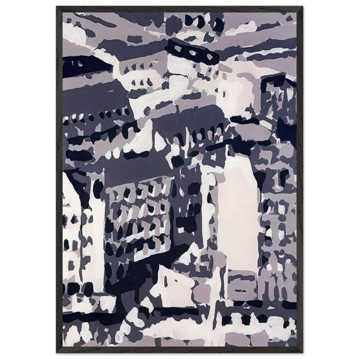 TOWNSCAPE 1969 2 - Gerhard Richter 70x100 cm / 28x40 inches Framed Art Print – Black Wooden Frame