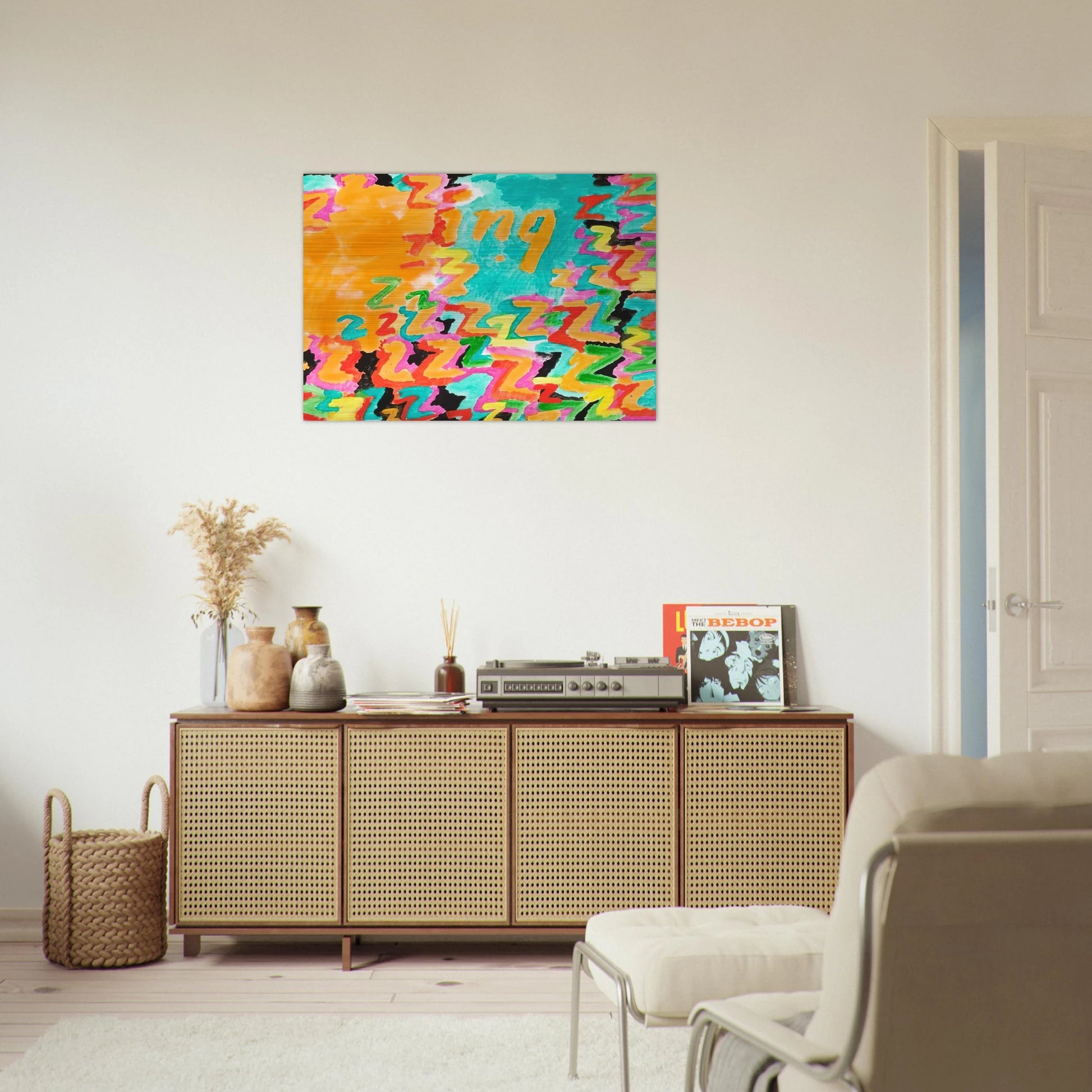 Untitled z-ing - 1984 - Paul Thek Brushed Aluminum Print - 70x100 cm / 28x40 inches | Paul Thek Aluminum Print | Paul Thek Prints