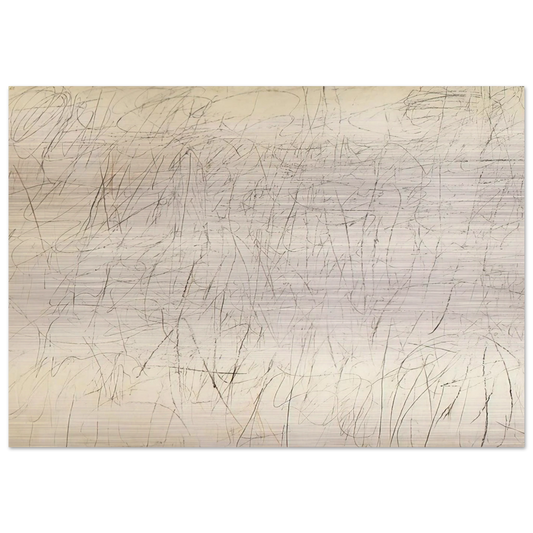 The Geeks - Cy Twombly Brushed Aluminum Print - 70x100 cm / 28x40 inches | Cy Twombly Aluminum Print | Cy Twombly Prints