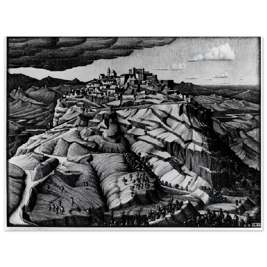 MC Escher - SANTA SEVERINA CALABRIA FEBRUARY 1931 1931 Wall Art - 21x29.7 cm / 8x12" - Fine Art Poster - -