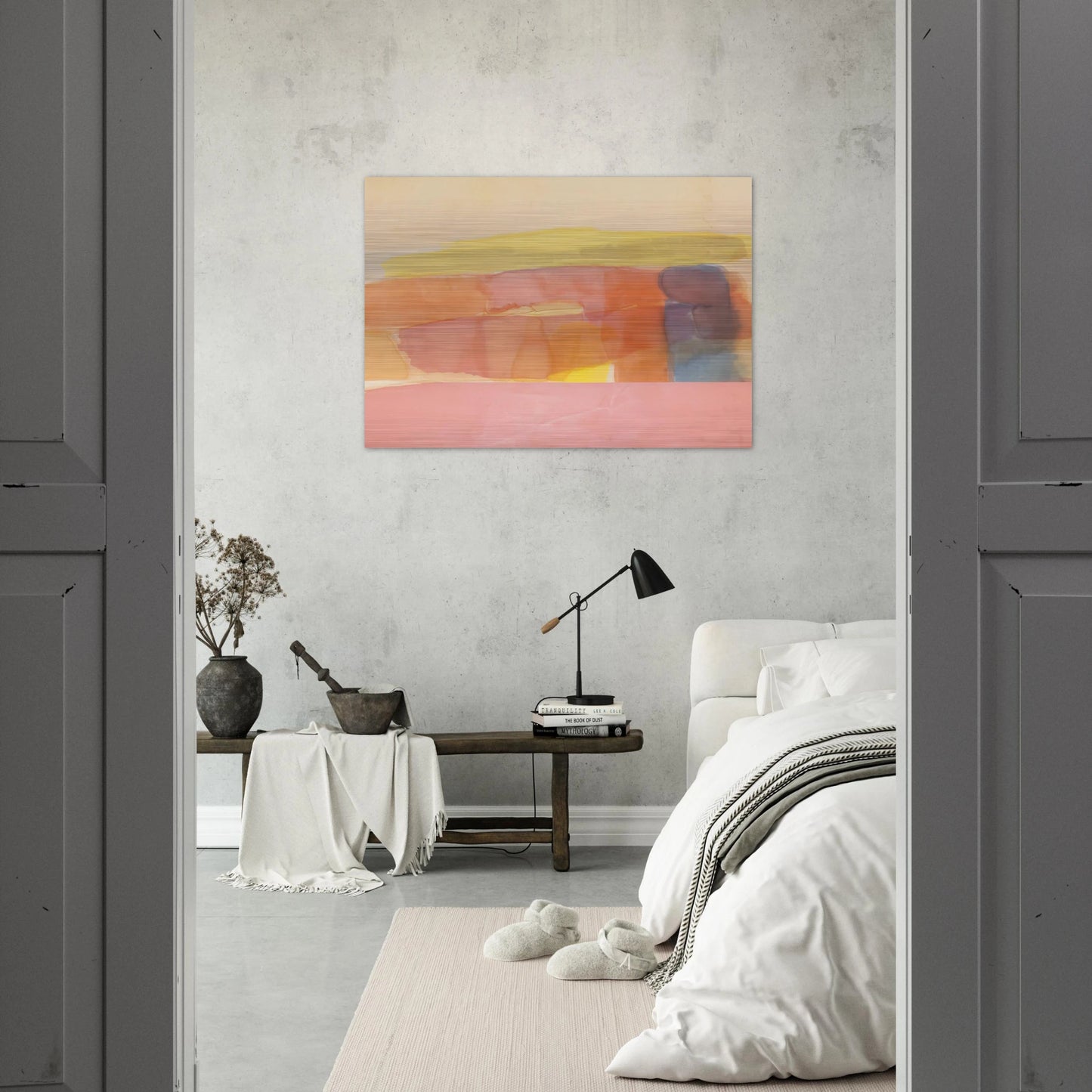 First Path - 1978 - Ronnie Landfield Brushed Aluminum Print - 70x100 cm / 28x40 inches | Ronnie Landfield Aluminum Print | Ronnie Landfield Prints