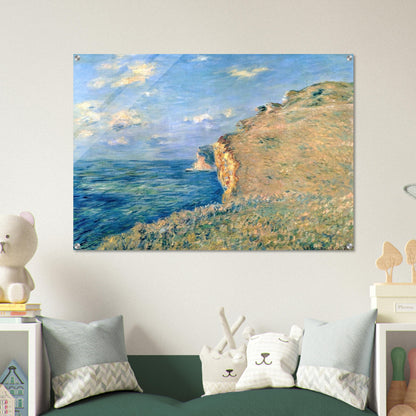 Cliff at Fecamp - claude monet Acrylic Print - 70x100 cm / 28x40″ inches