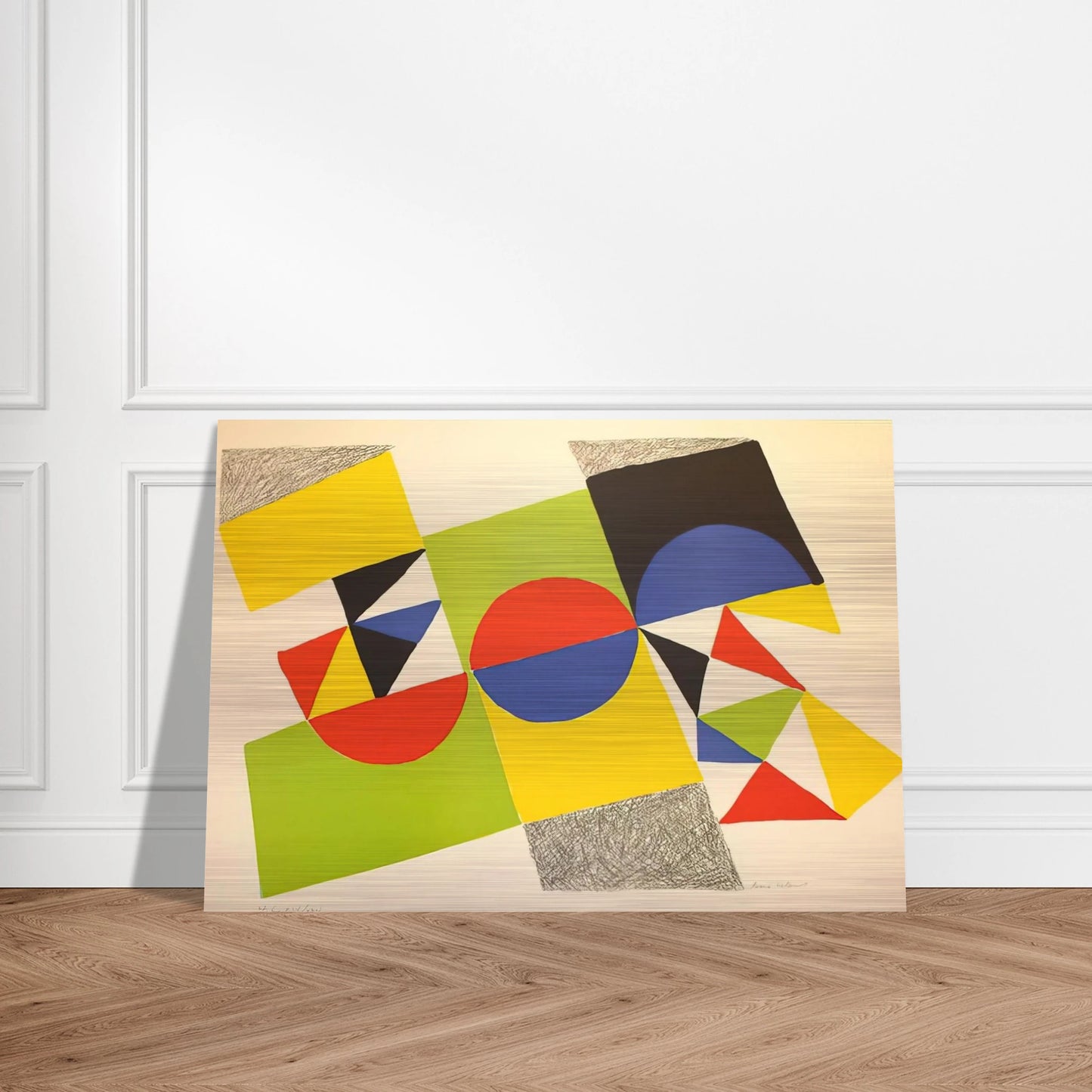 RHYTHM COLOUR 1 - Sonia Delaunay Brushed Aluminum Print - 70x100 cm / 28x40 inches | Sonia Delaunay Aluminum Print | Sonia Delaunay Prints
