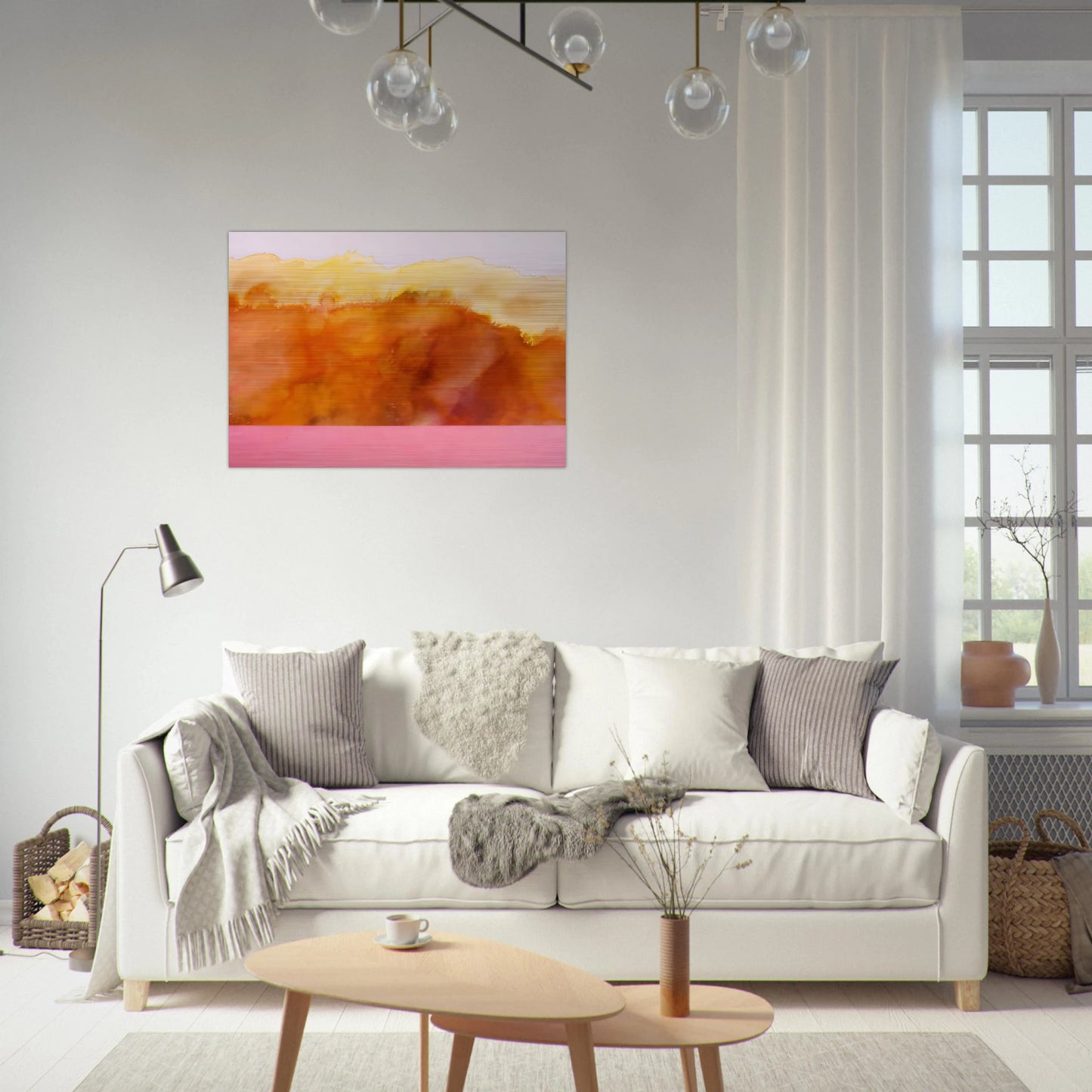 For John Keats - 1978 - Ronnie Landfield Brushed Aluminum Print - 70x100 cm / 28x40 inches | Ronnie Landfield Aluminum Print | Ronnie Landfield Prints