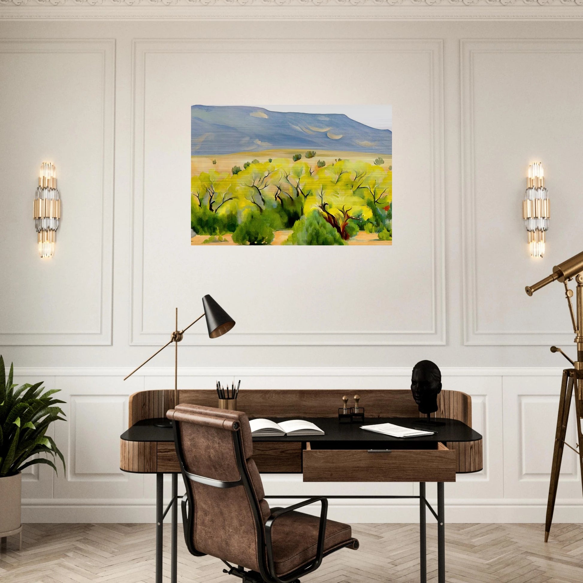 Cottonwood III - Georgia O'Keeffe Brushed Aluminum Print - 70x100 cm / 28x40 inches | Georgia O'Keeffe Aluminum Print | Georgia O'Keeffe Prints