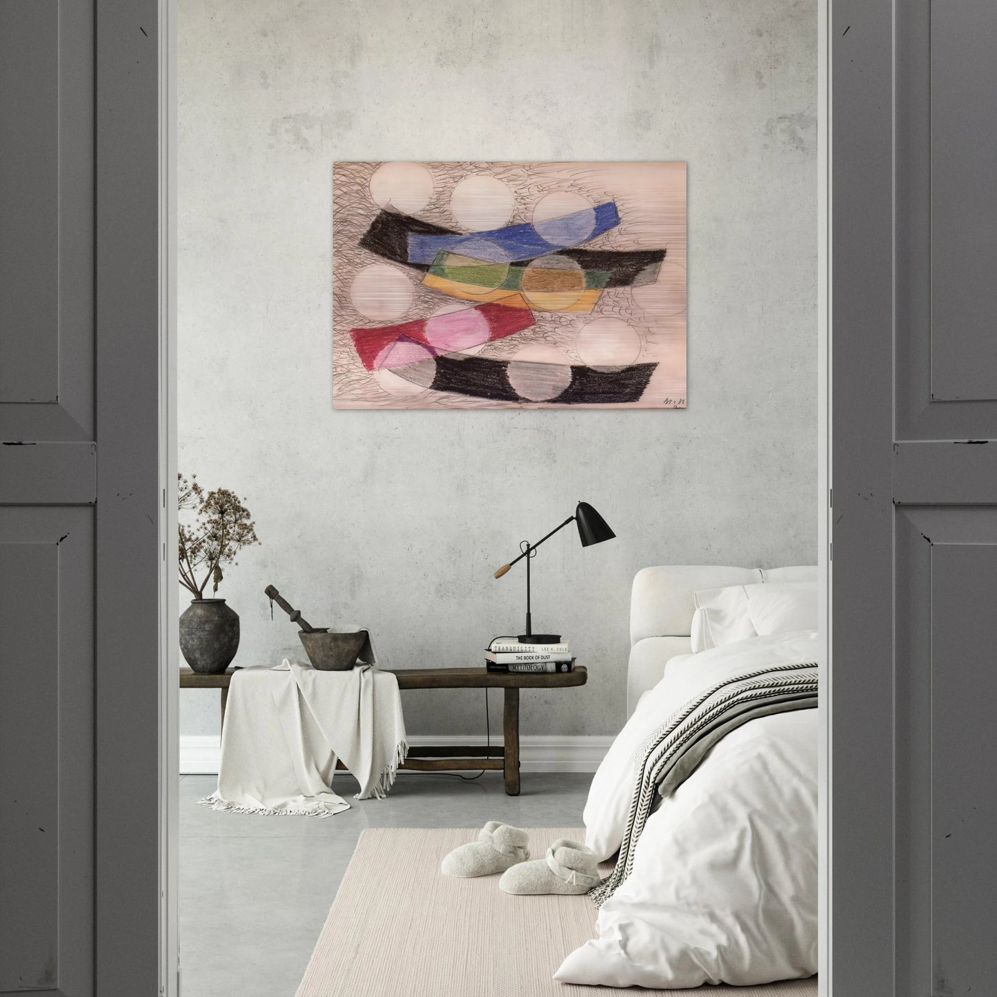 Floating Forms - Laszlo Moholy-Nagy Brushed Aluminum Print - 70x100 cm / 28x40 inches | Laszlo Moholy-Nagy Aluminum Print | Laszlo Moholy-Nagy Prints