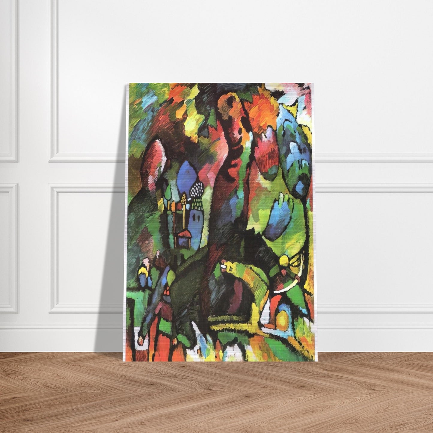 PICTURE WITH ARCHER 1909 - Wassily Kandinsky Brushed Aluminum Print - 70x100 cm / 28x40 inches | Wassily Kandinsky Aluminum Print | Wassily Kandinsky Prints