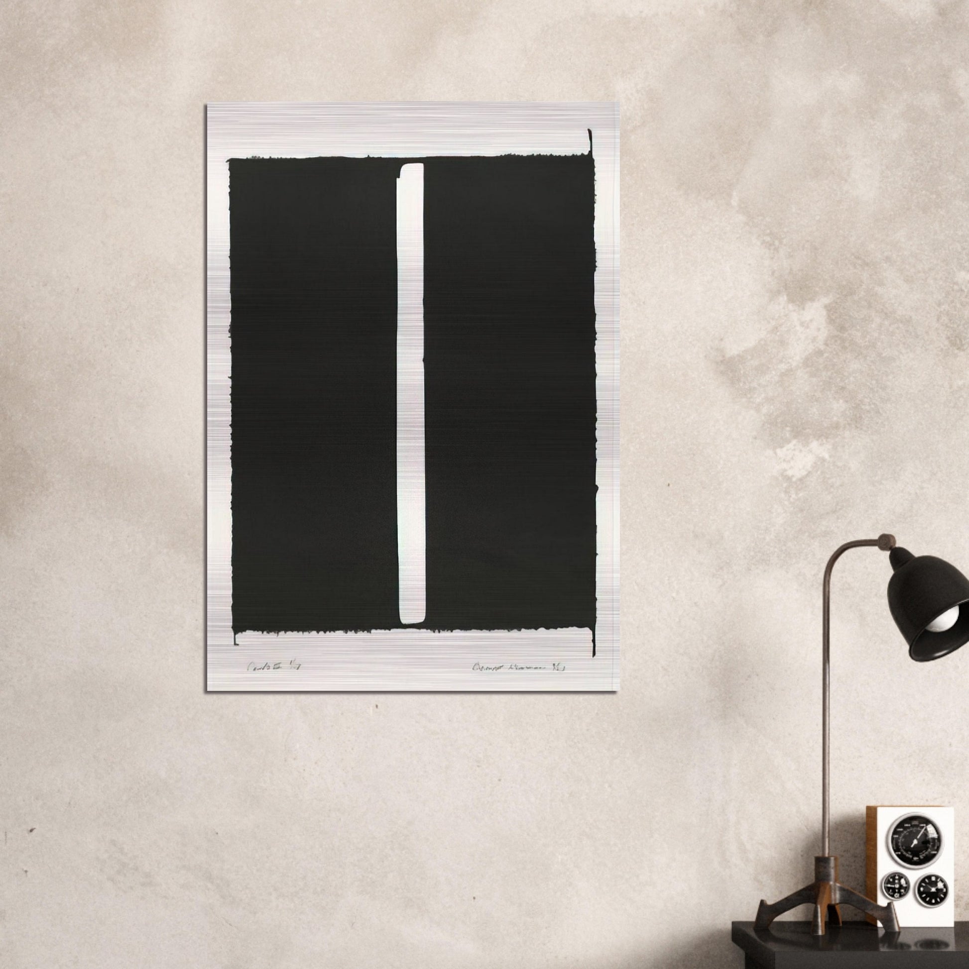Canto III - Barnett Newman Brushed Aluminum Print - 70x100 cm / 28x40 inches | Barnett Newman Aluminum Print | Barnett Newman Prints