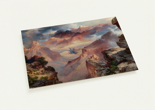 Grand Canyon of Arizona at Sunset By Thomas Moran Pack of 10 Post Cards | Thomas Moran Post Cards | A6 (10.5 x 14.8 cm) - 4.1 x 5.8 inches