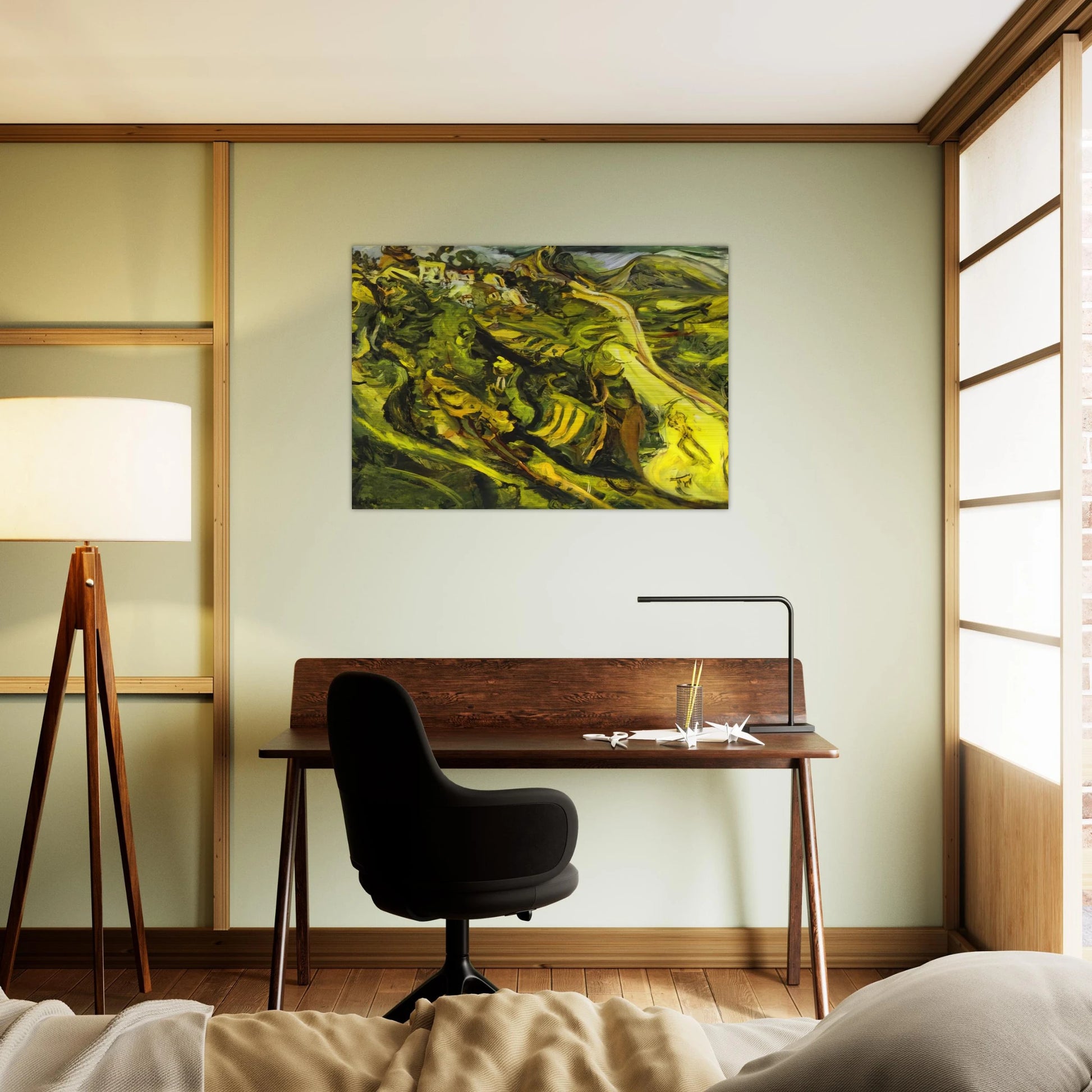 ROAD AT CAGNES - Chaim Soutine Brushed Aluminum Print - 70x100 cm / 28x40 inches | Chaim Soutine Aluminum Print | Chaim Soutine Prints