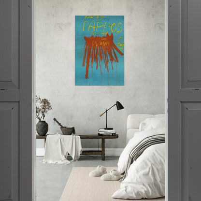 Leaving Paphos Ringed With Waves IV - Cy Twombly Brushed Aluminum Print - 70x100 cm / 28x40 inches | Cy Twombly Aluminum Print | Cy Twombly Prints