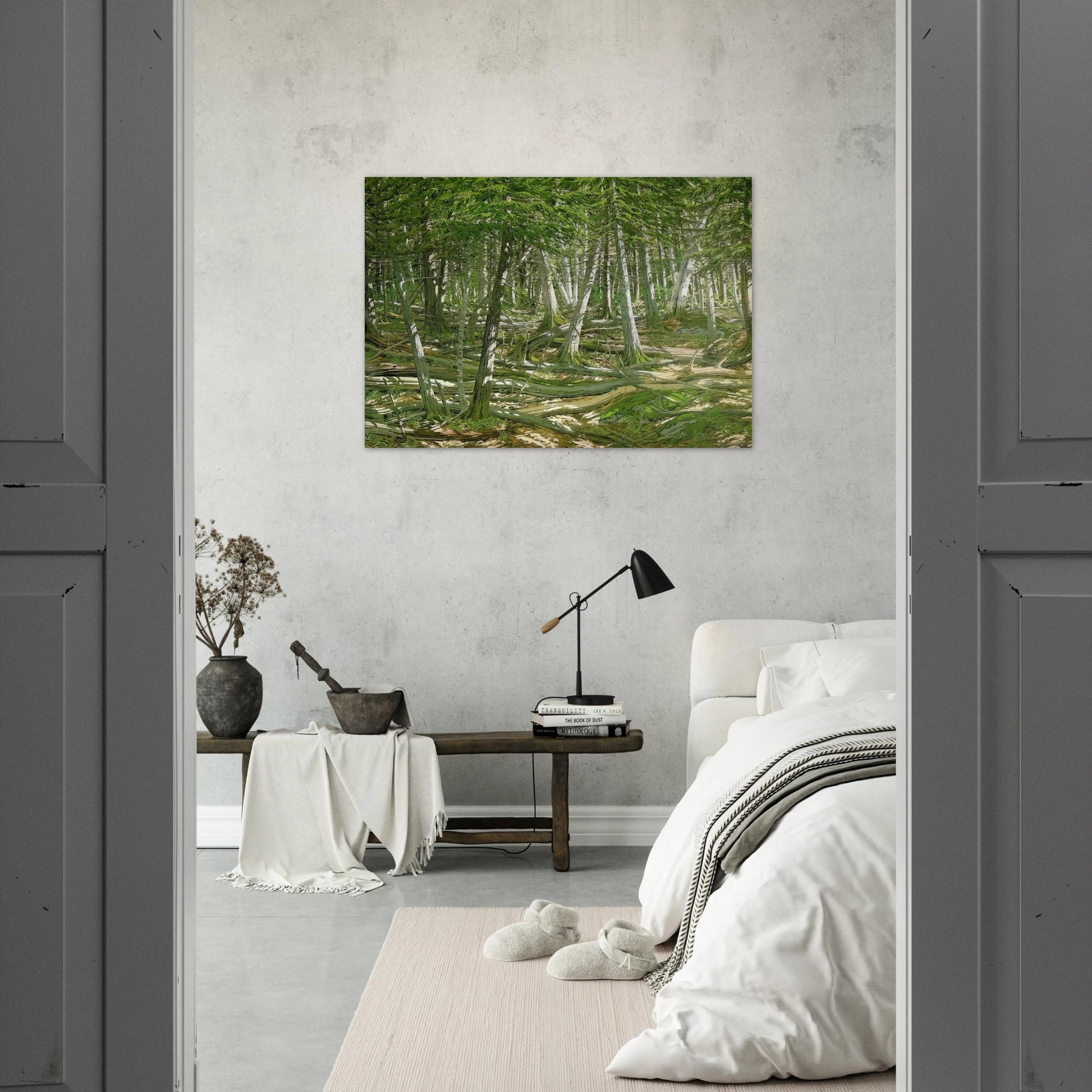 Old Windfall - 1982 - Neil Welliver Brushed Aluminum Print - 70x100 cm / 28x40 inches | Neil Welliver Aluminum Print | Neil Welliver Prints