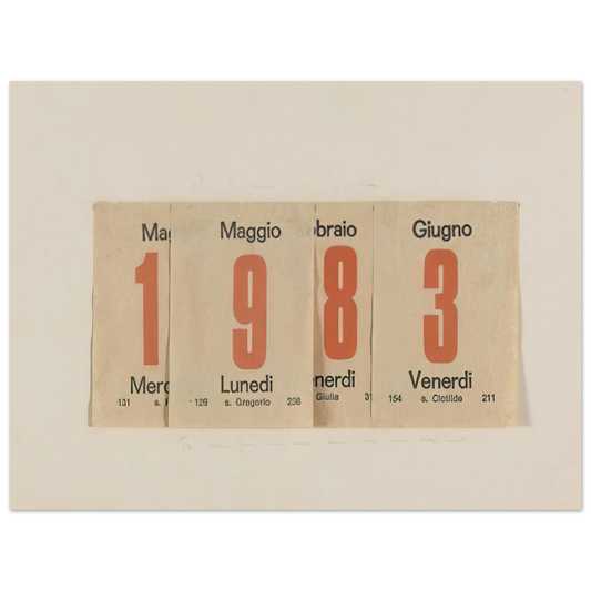 Alighiero Boetti - 1983  75x100 cm / 30x40inches Fine Art Poster