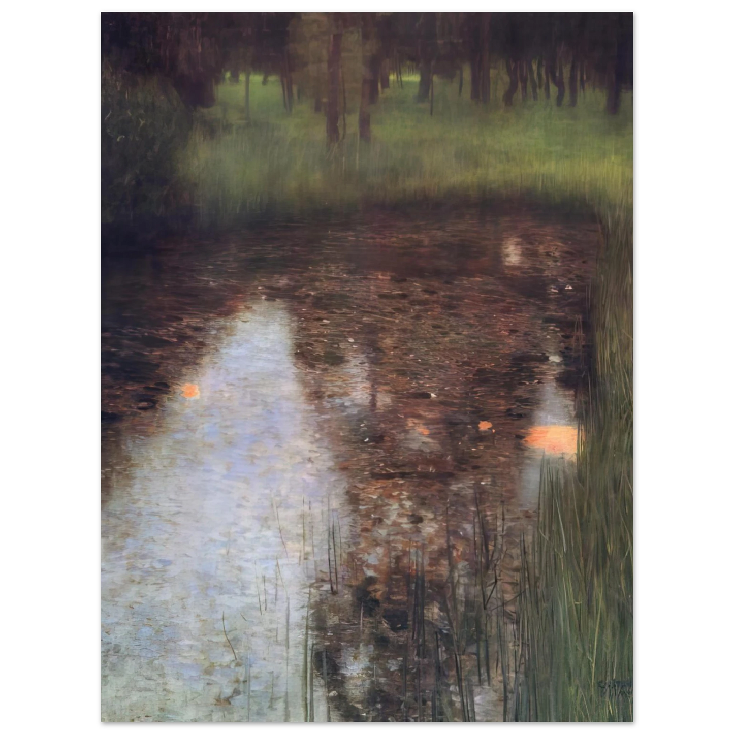 Gustav Klimt - THE SWAMP 1900  75x100 cm / 30x40inches Fine Art Poster