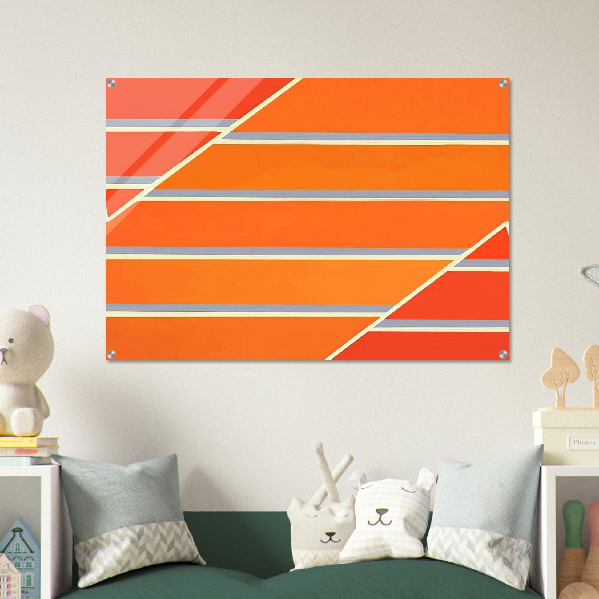 Orange Time - 1965 - Larry Zox Acrylic Print - 70x100 cm / 28x40″ inches