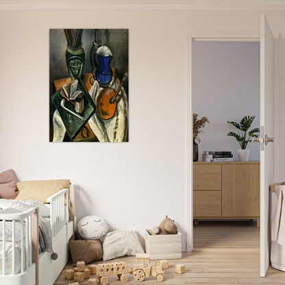 STILL LIFE 1914 - Andre Derain Brushed Aluminum Print - 70x100 cm / 28x40 inches | Andre Derain Aluminum Print | Andre Derain Prints