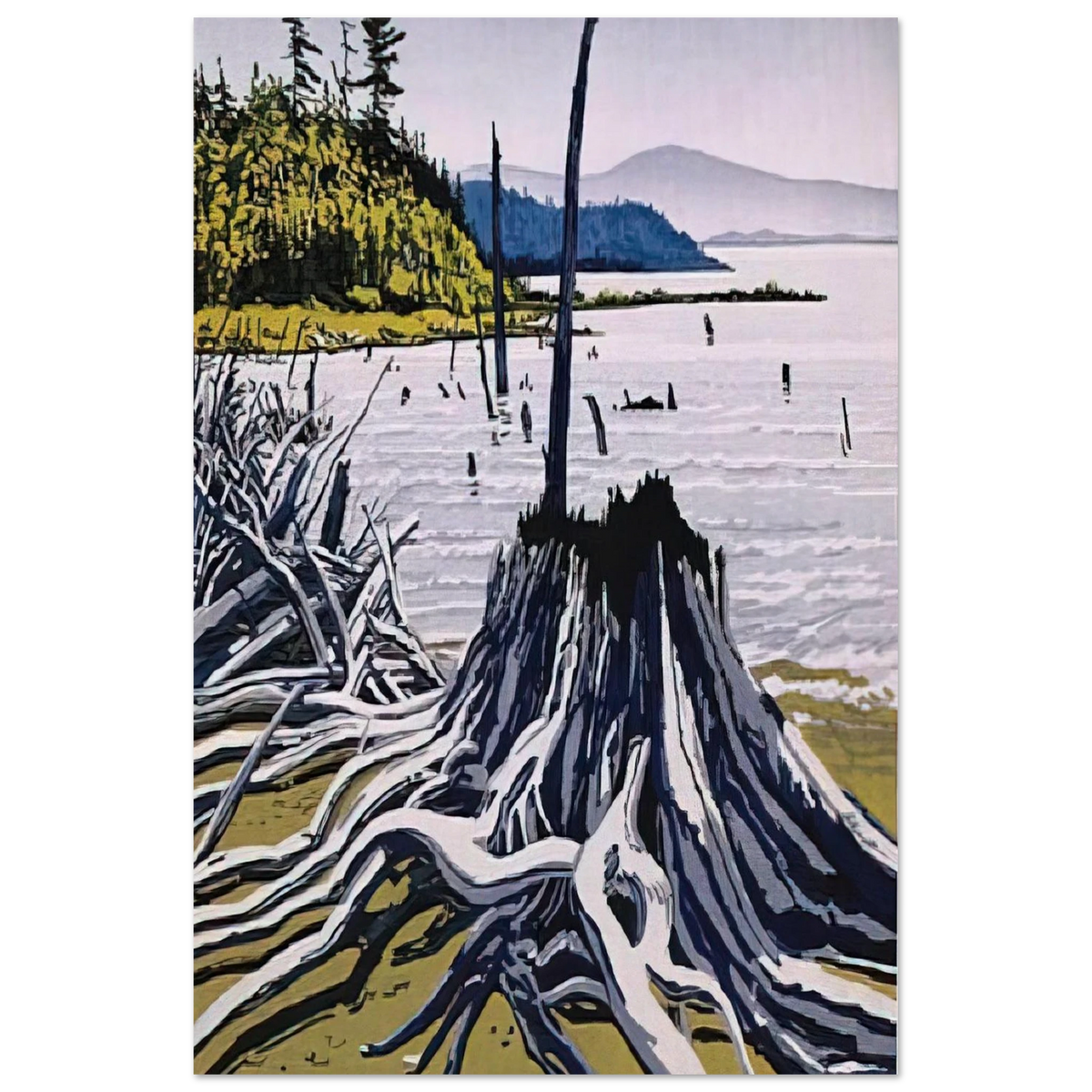 Flotsam-Allagash - 1995 - Neil Welliver Art Prints - 100x150 cm / 40x60″ inches | Neil Welliver Poster | Neil Welliver Prints