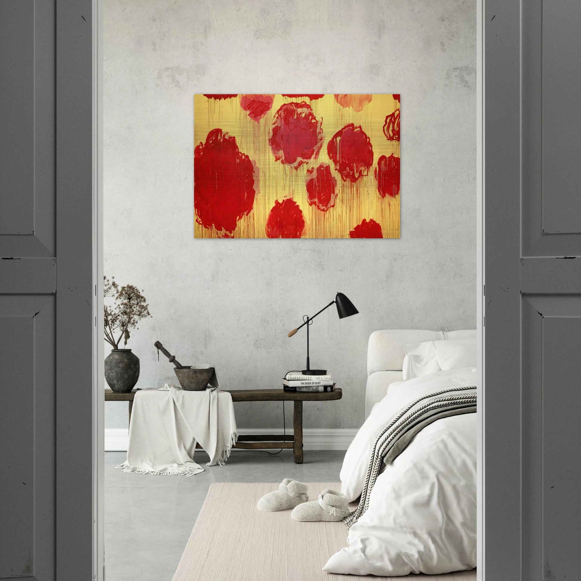 Untitled  Peonias series  - Cy Twombly Brushed Aluminum Print - 70x100 cm / 28x40 inches | Cy Twombly Aluminum Print | Cy Twombly Prints
