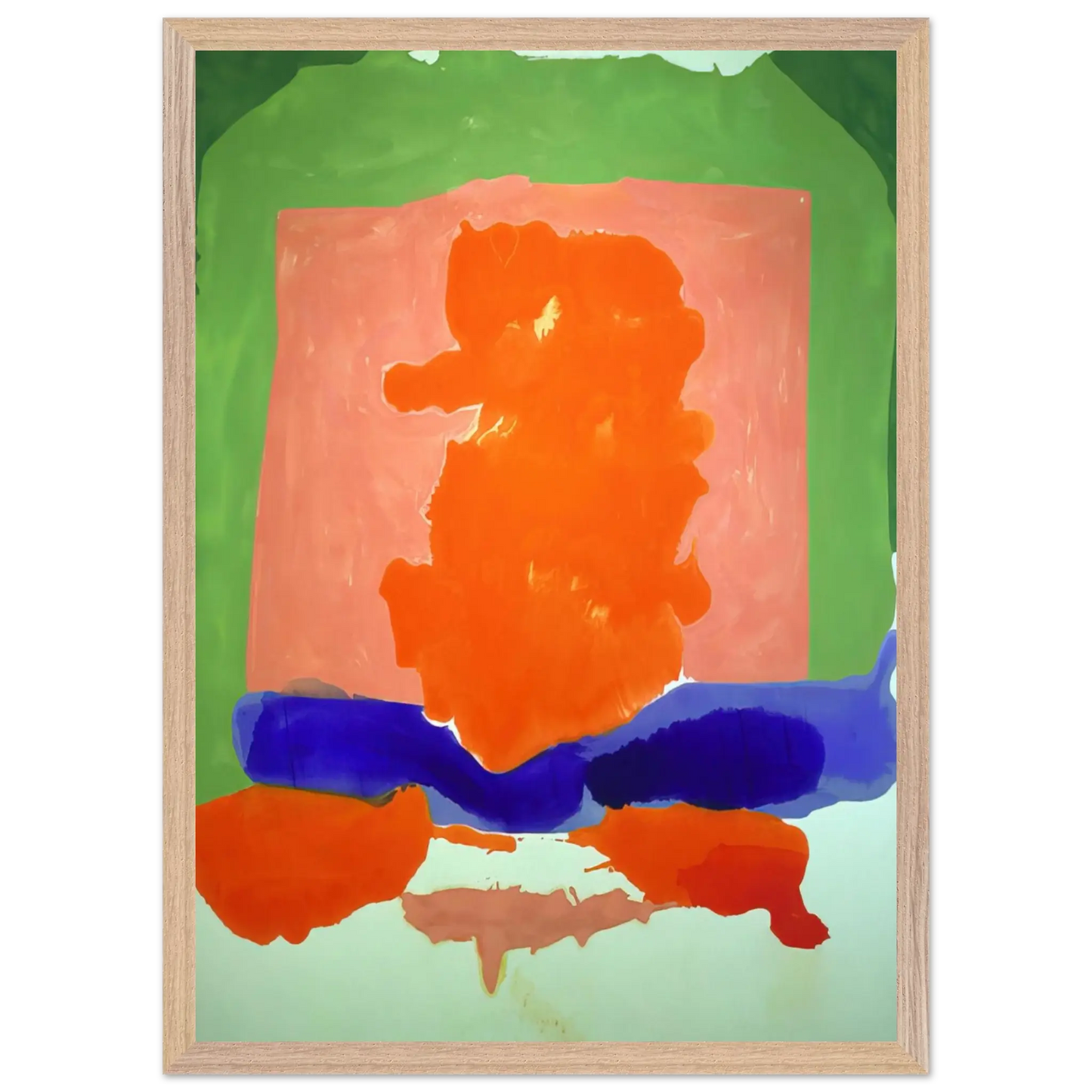 Helen Frankenthaler - Small s Paradise - 1964 Wall art - 40x50 cm / 16x20 Inches - Premium Wooden Framed Poster With Fine Art Paper - Wood frame
