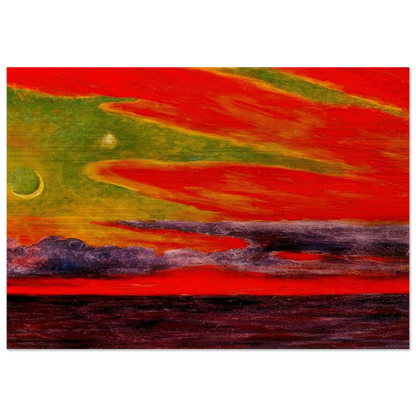 EVENING TWILIGHT AT ACAPULCO 1956 - Diego Rivera Brushed Aluminum Print - 70x100 cm / 28x40 inches | Diego Rivera Aluminum Print | Diego Rivera Prints