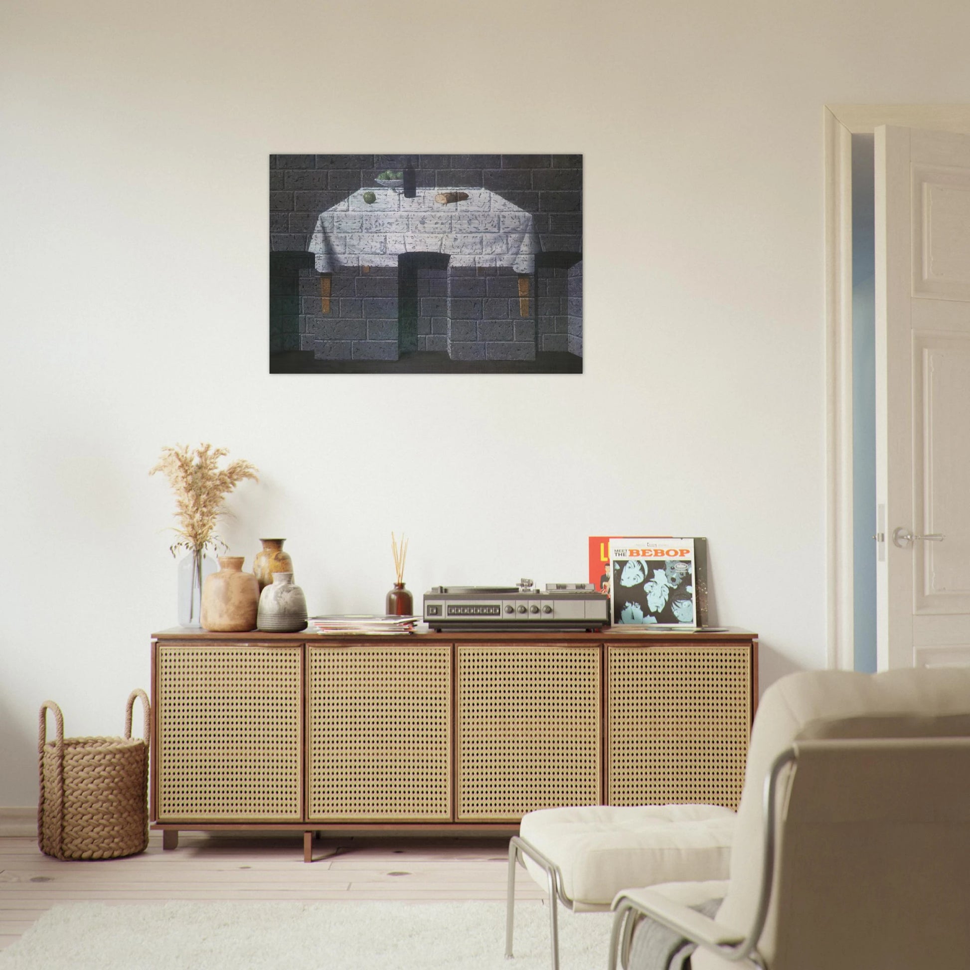THE ENDEARING TRUTH 1966 - Rene Magritte Brushed Aluminum Print - 70x100 cm / 28x40 inches | Rene Magritte Aluminum Print | Rene Magritte Prints