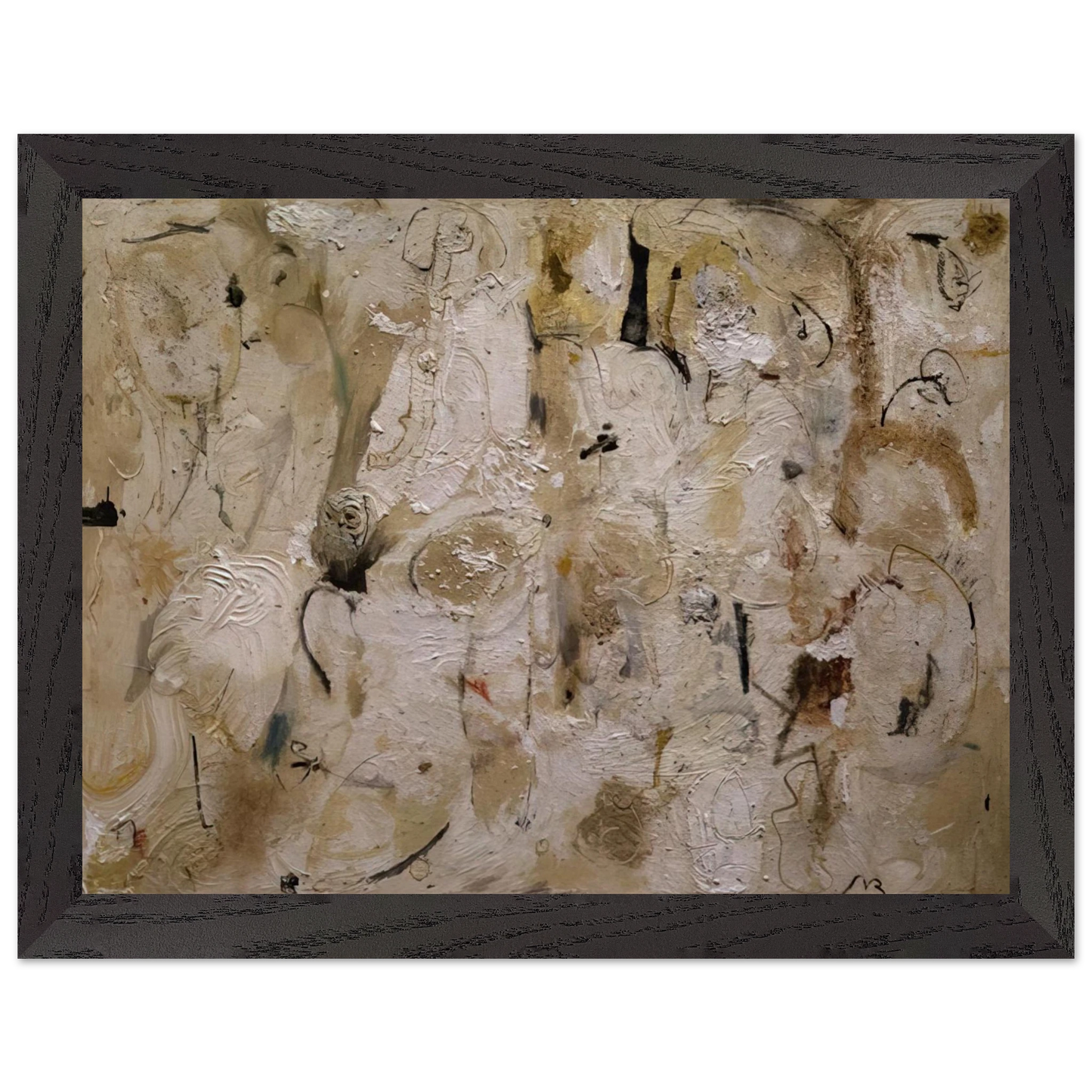 Helen Frankenthaler - Painted on 21st Street - 1951 Wall art - 15x20 cm / 6x8 inches - Premium Wooden Framed Poster With Fine Art Paper-canvas - Wood frame