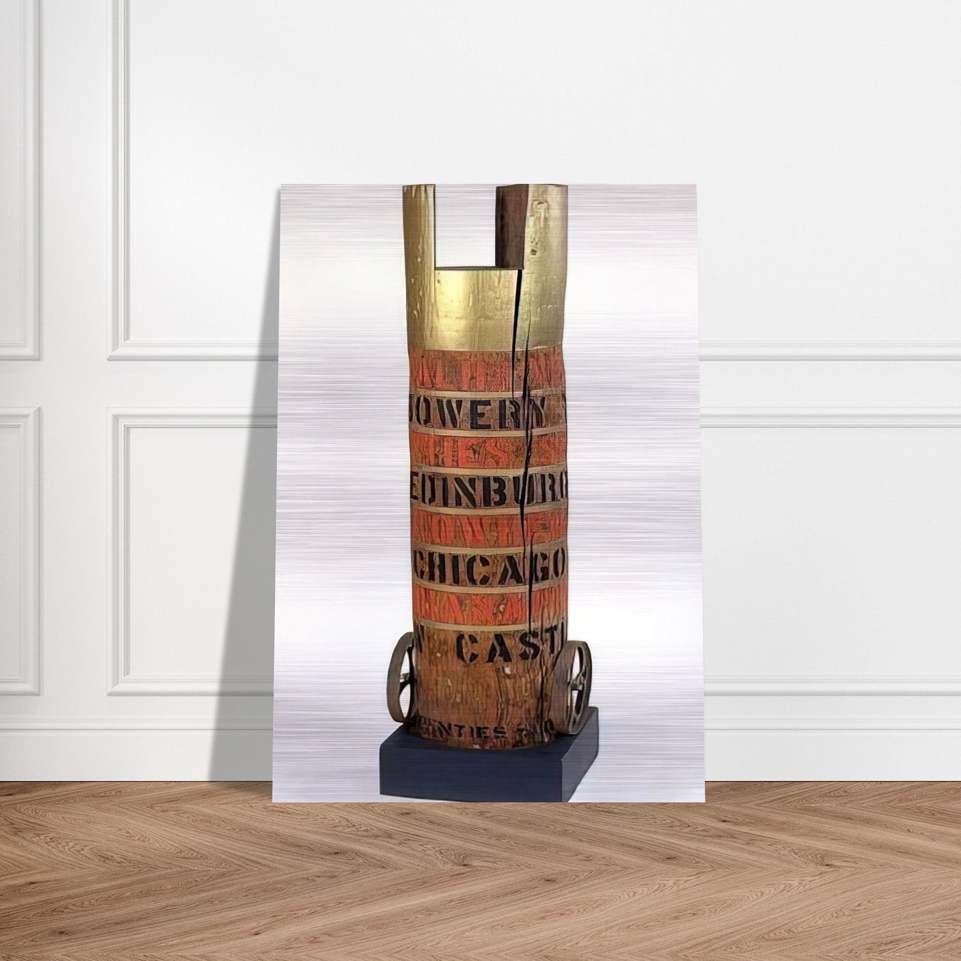 Bob's Column - Robert Indiana Brushed Aluminum Print - 70x100 cm / 28x40 inches | Robert Indiana Aluminum Print | Robert Indiana Prints