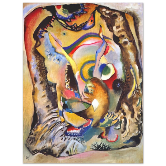 Wassily Kandinsky - PAINTING ON LIGHT GROUND 1916  75x100 cm / 30x40inches Fine Art Poster