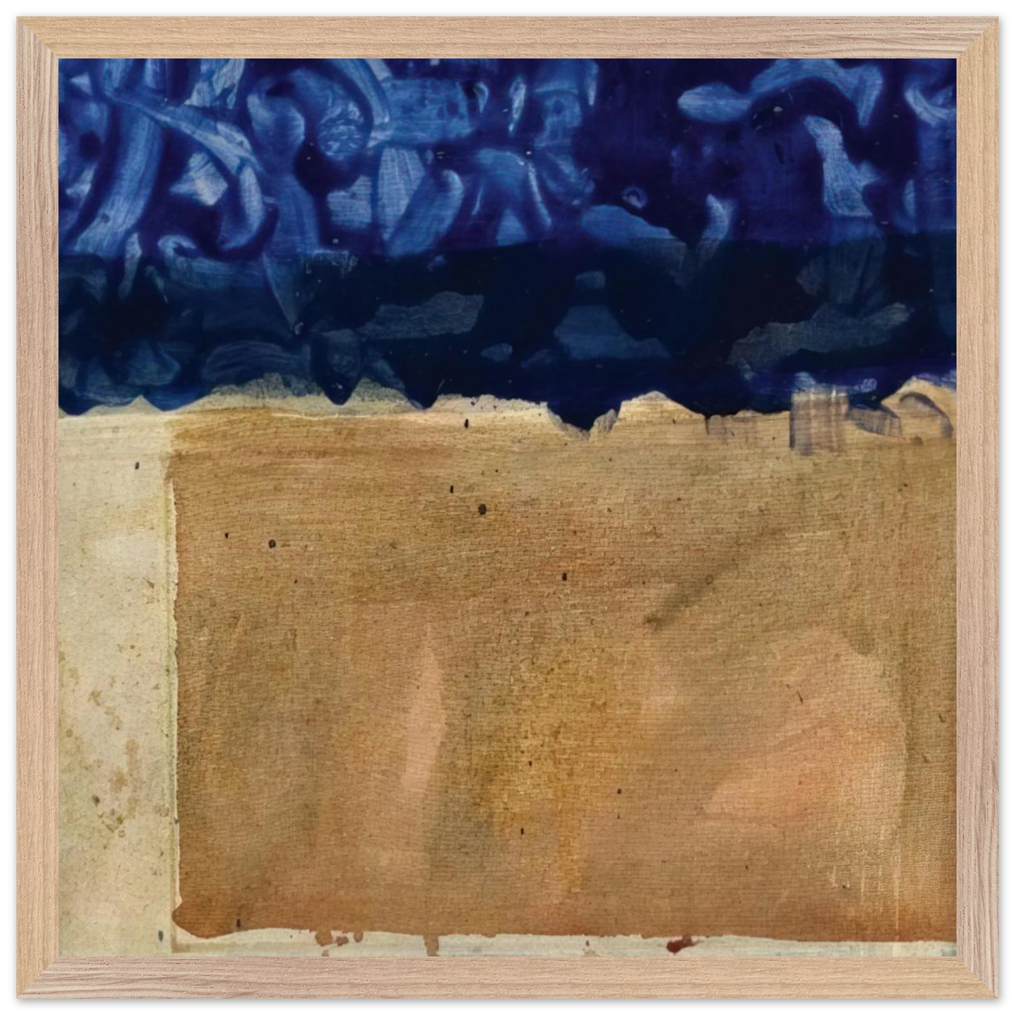 Helen Frankenthaler - Shoreline - 1952 Wall art - 25x25 cm / 10x10 inches - Fine Art Poster-canvas - -
