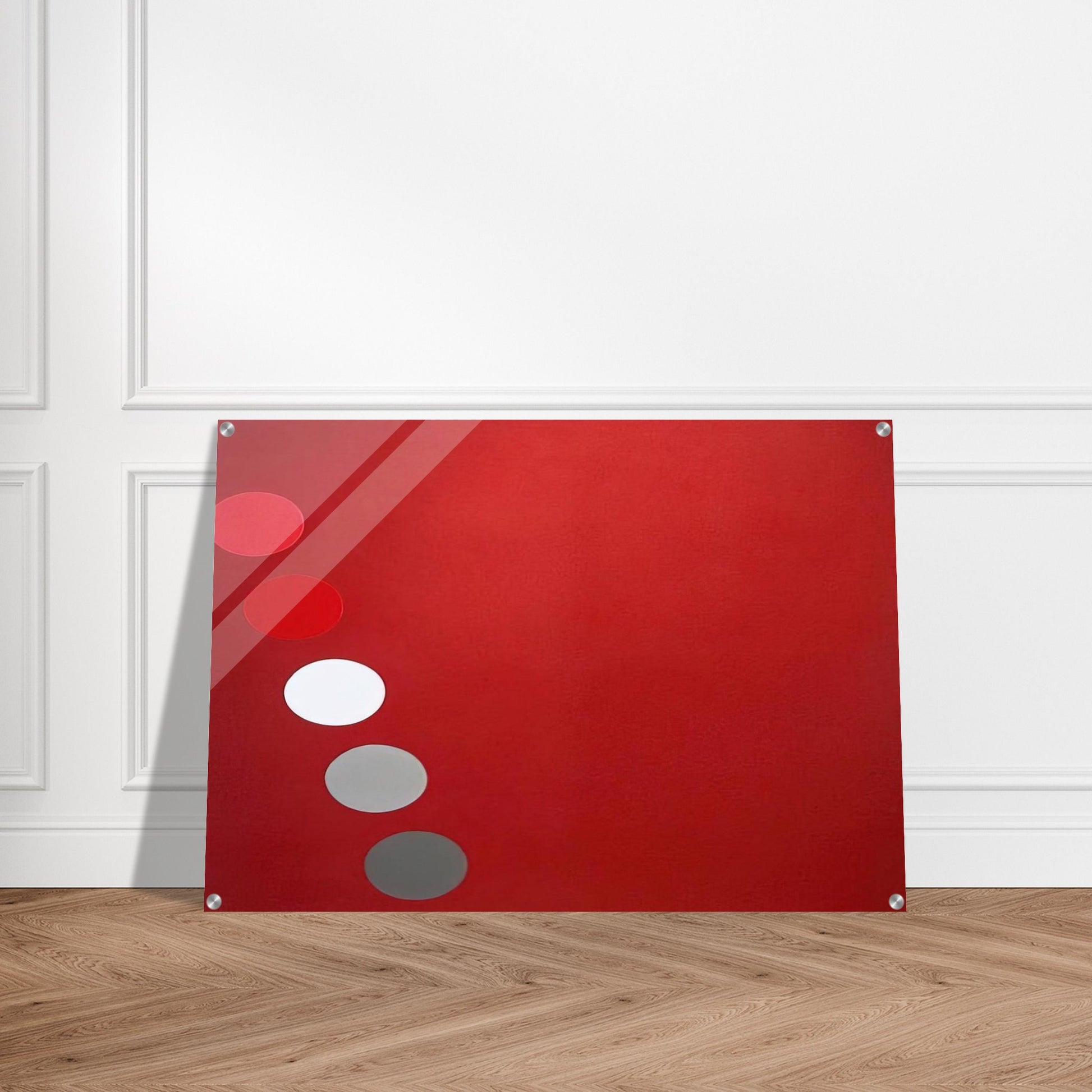 Phased Red - 1965 - Thomas Downing Acrylic Print - 70x100 cm / 28x40″ inches