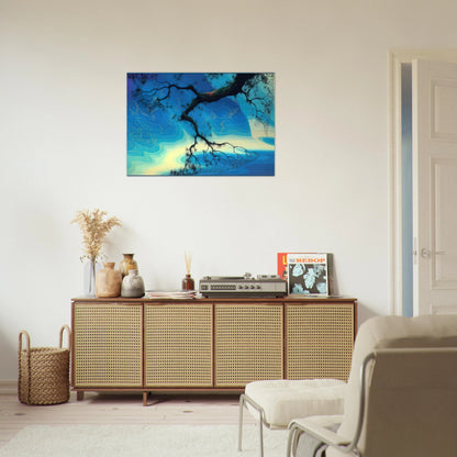 Ocean Mist - Eyvind Earle Brushed Aluminum Print - 70x100 cm / 28x40 inches | Eyvind Earle Aluminum Print | Eyvind Earle Prints
