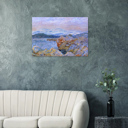 The Gulf Juan at Antibes - claude monet Brushed Aluminum Print - 70x100 cm / 28x40 inches | claude monet Aluminum Print | claude monet Prints