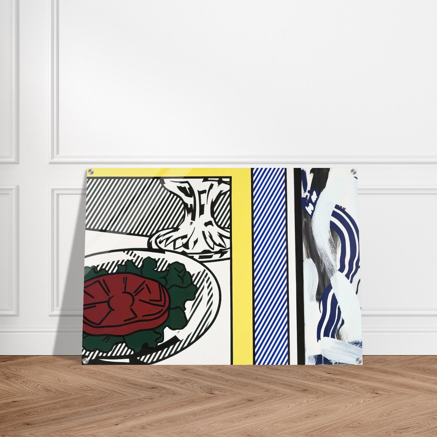 TOMATO AND ABSTRACTION 1982 - Roy Lichtenstein Acrylic Print - 70x100 cm / 28x40″ inches