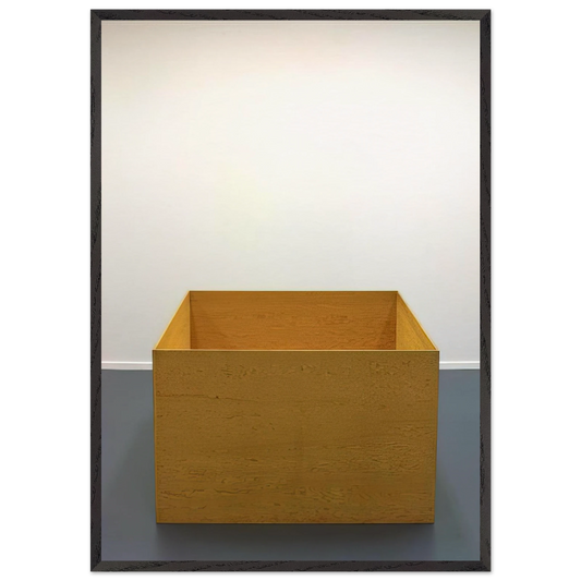 Untitled - 1976 N2 - Donald Judd 70x100 cm / 28x40 inches Framed Art Print – Black Wooden Frame