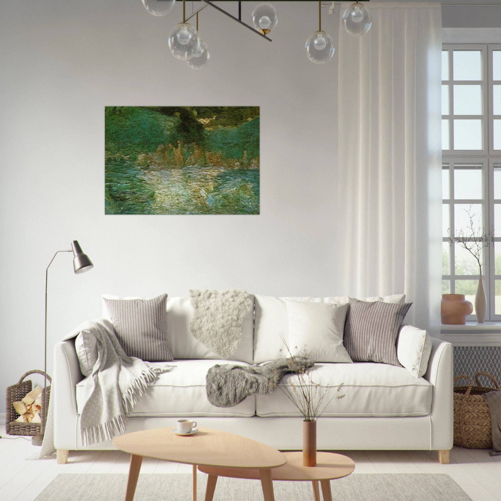 SEA VIEW 1919 - Salvador Dali Brushed Aluminum Print - 70x100 cm / 28x40 inches | Salvador Dali Aluminum Print | Salvador Dali Prints