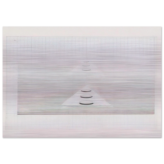 Untitled - 1980 - Nasreen Mohamedi Brushed Aluminum Print - 70x100 cm / 28x40 inches | Nasreen Mohamedi Aluminum Print | Nasreen Mohamedi Prints