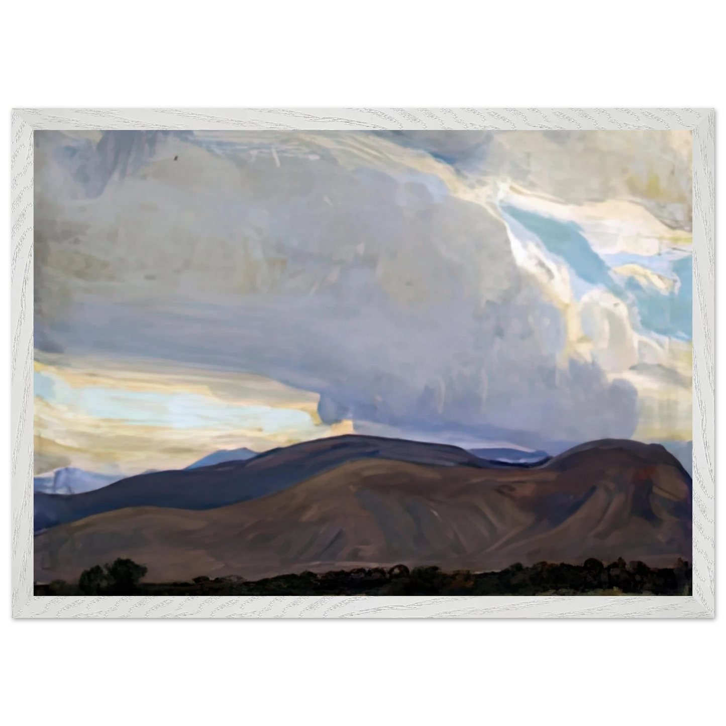 Maynard Dixon - STORM FROM THE SIERRA 1937 Wall art - 30x40 cm / 12x16 inches - Premium Wooden Framed Poster With Fine Art Paper-canvas - Wood frame