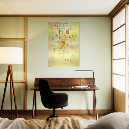 GENTLE ACCENT 1934 - Wassily Kandinsky Brushed Aluminum Print - 70x100 cm / 28x40 inches | Wassily Kandinsky Aluminum Print | Wassily Kandinsky Prints