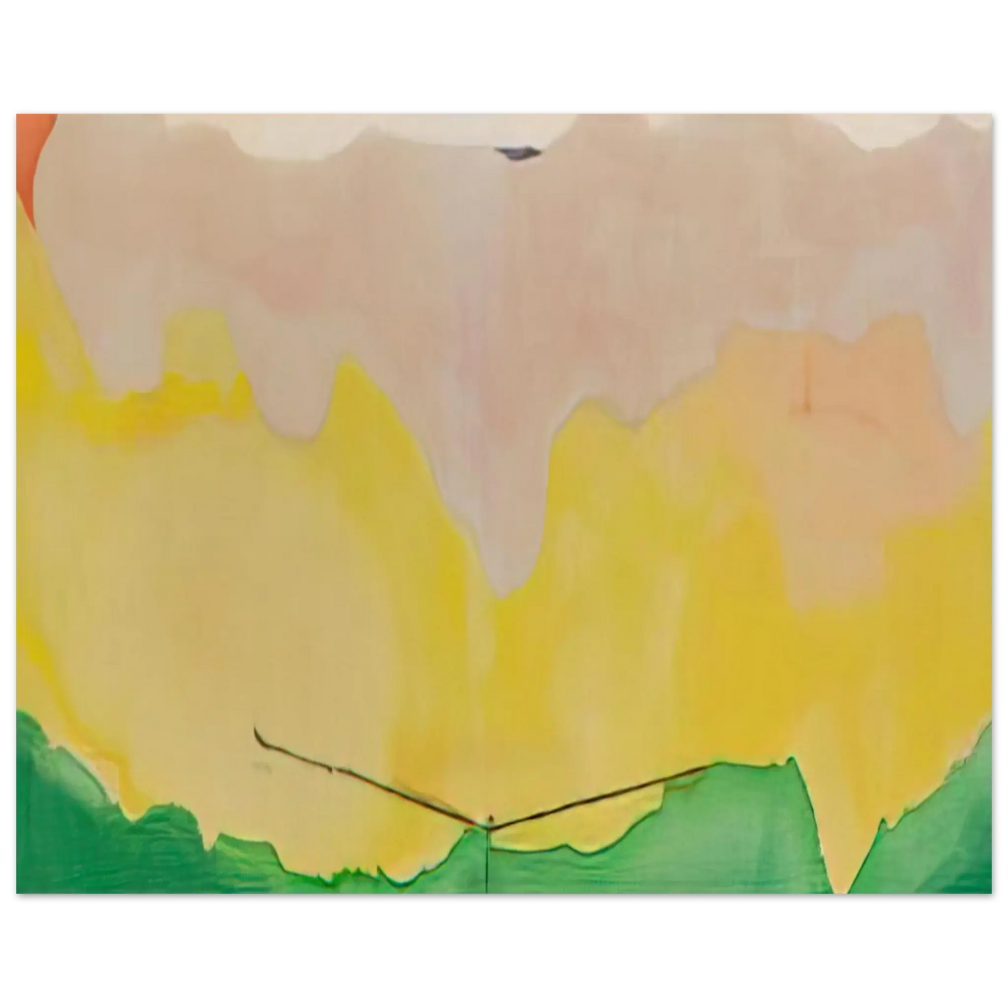 Helen Frankenthaler - Boulevard - 1973 Wall art - 13x18 cm / 5x7 Inches - Premium Wooden Framed Poster With Fine Art Paper - Wood frame