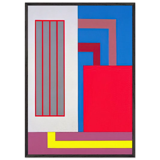 Lost in Translation - 2004 - Peter Halley 70x100 cm / 28x40 inches Framed Art Print – Black Wooden Frame