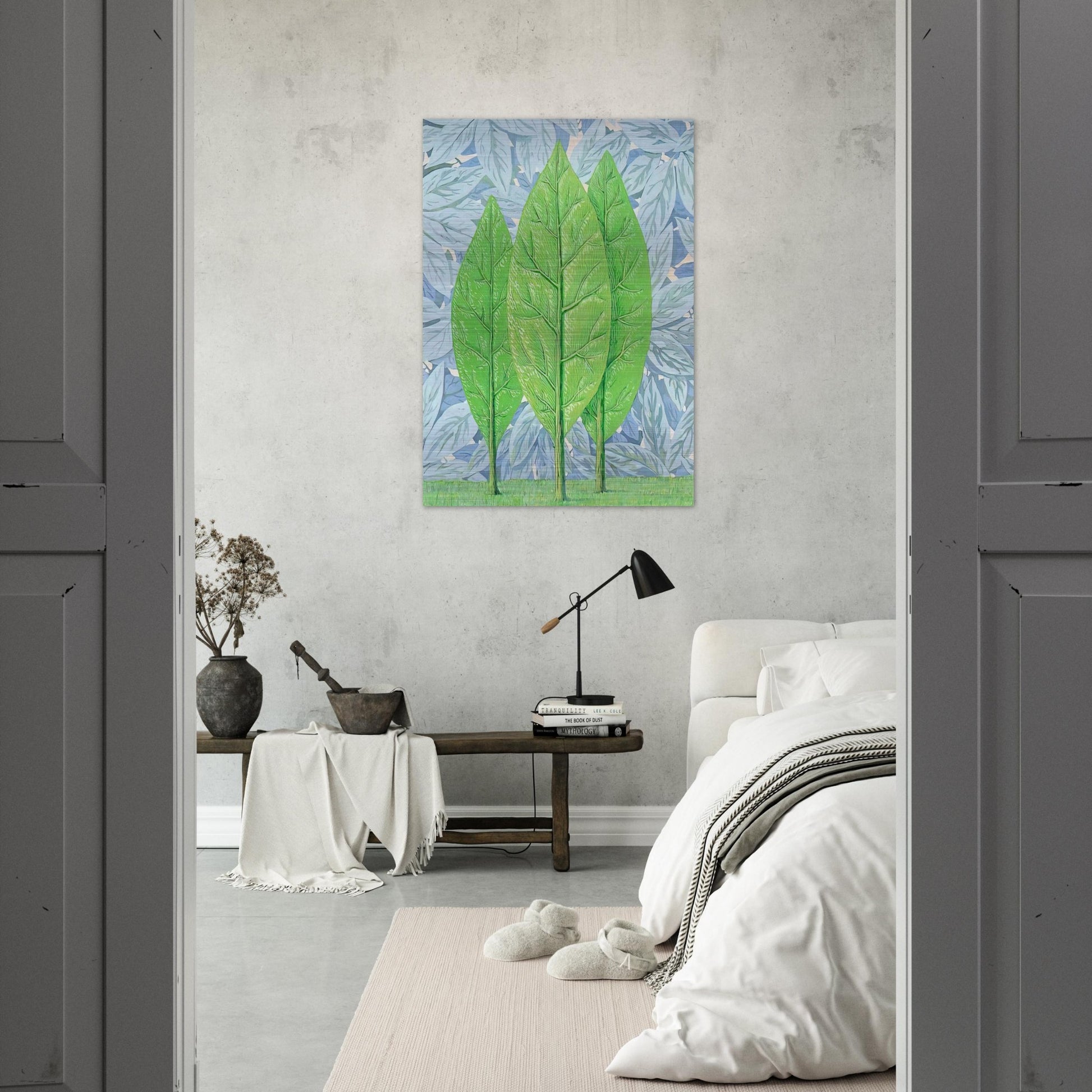 THE GOOD SEASON 1961 - Rene Magritte Brushed Aluminum Print - 70x100 cm / 28x40 inches | Rene Magritte Aluminum Print | Rene Magritte Prints