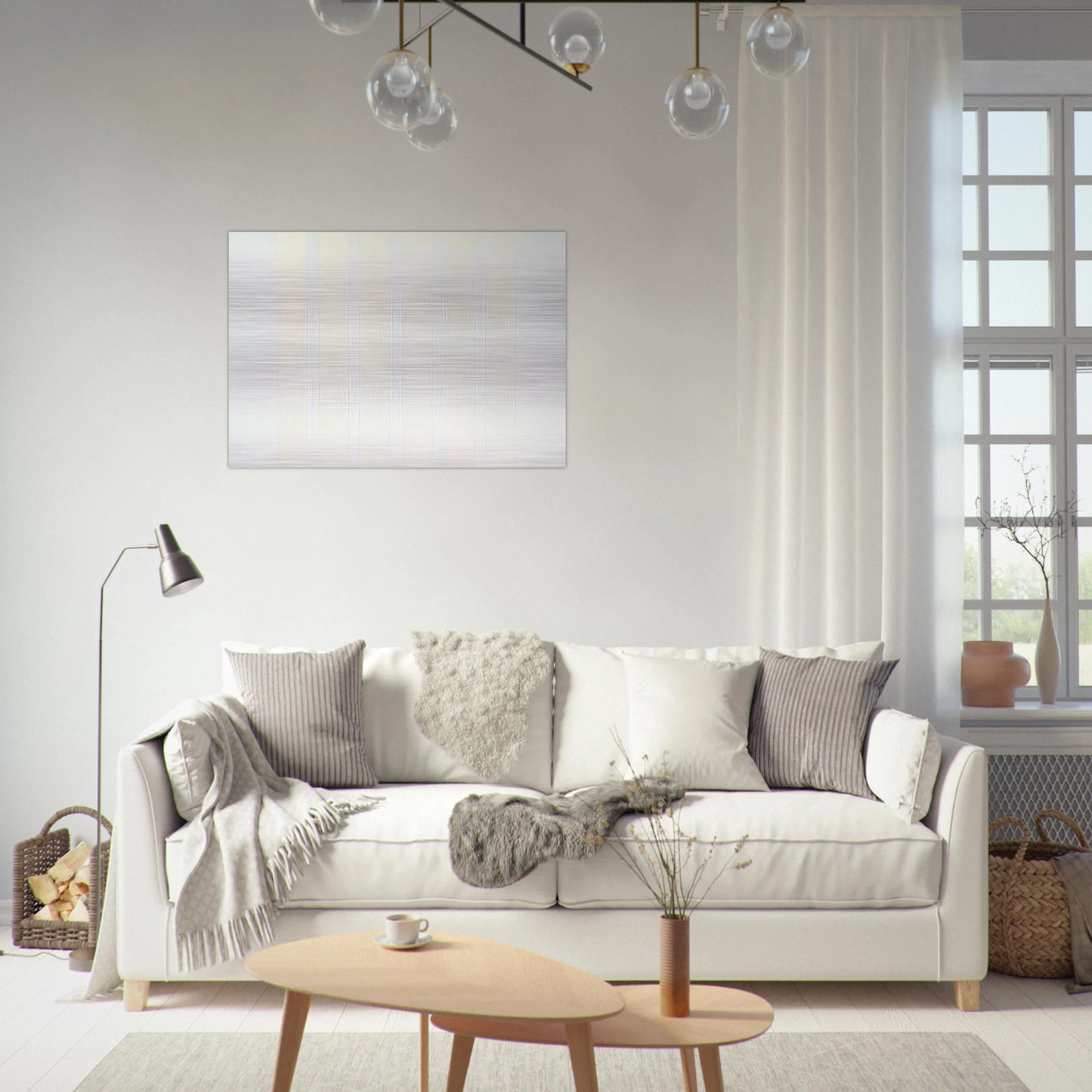 Untitled #0 - Agnes Martin Brushed Aluminum Print - 70x100 cm / 28x40 inches | Agnes Martin Aluminum Print | Agnes Martin Prints