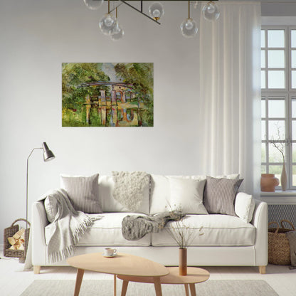 The Aqueduct and Lock - Paul Cézanne Brushed Aluminum Print - 70x100 cm / 28x40 inches | Paul Cézanne Aluminum Print | Paul Cézanne Prints