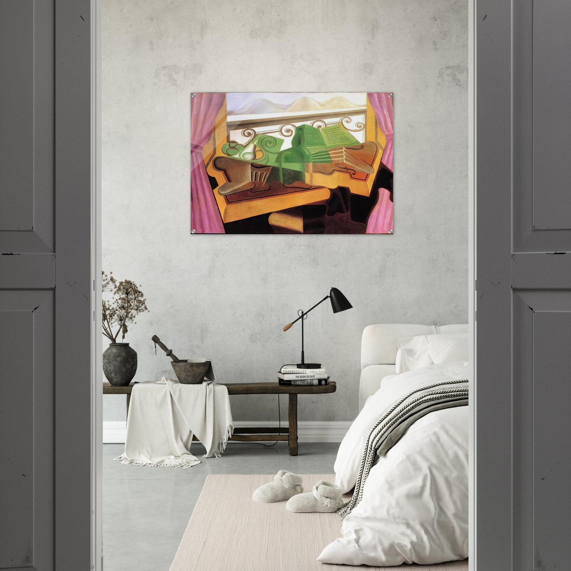 OPEN WINDOW WITH HILLS 1923 - Juan Gris Acrylic Print - 70x100 cm / 28x40″ inches
