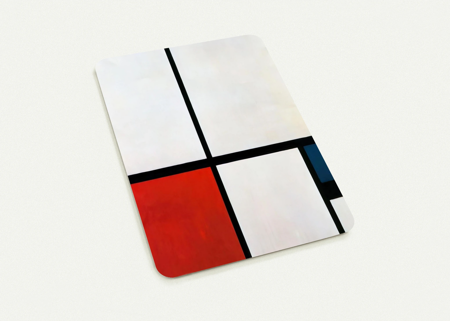 Composition N. 1 with Red and Blue By Piet Mondrian Pack of 10 Post Cards | Piet Mondrian Post Cards | A6 (10.5 x 14.8 cm) - 4.1 x 5.8 inches
